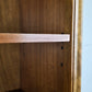 VINTAGE REGAL bücher holz nussbaum schrank bücherregal büro aktenschrank 1950er