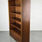 VINTAGE REGAL bücher holz nussbaum schrank bücherregal büro aktenschrank 1950er