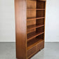 VINTAGE REGAL bücher holz nussbaum schrank bücherregal büro aktenschrank 1950er