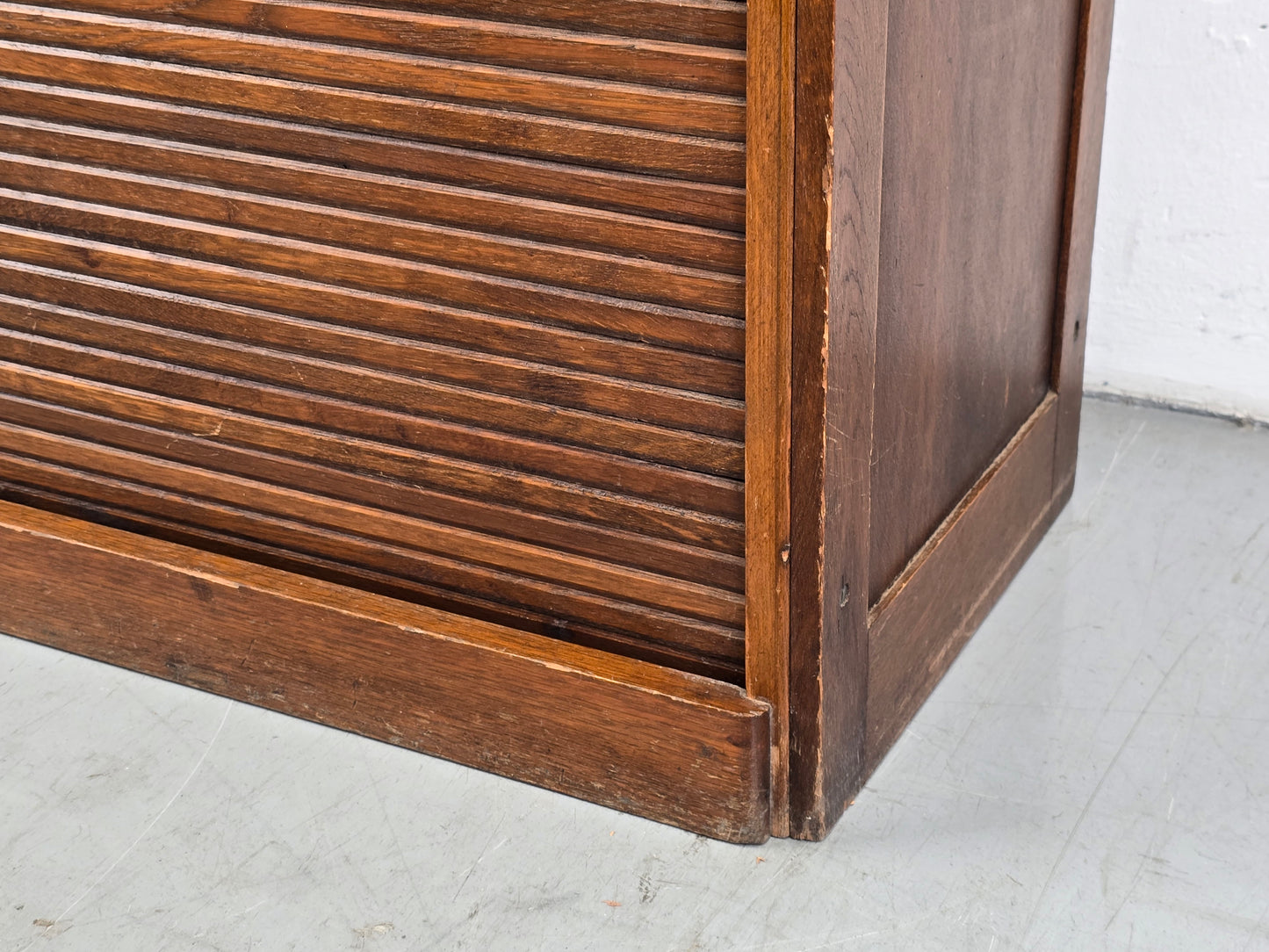 ROLLADEN SCHRANK antik vintage akten büro art deco rolltüren kommode holz