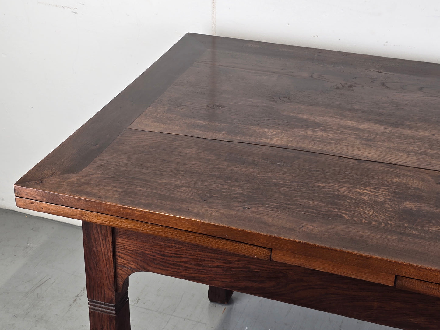 ANTIK EICHE TISCH esstisch küche schreibtisch vollholz vintage ausziehbar
