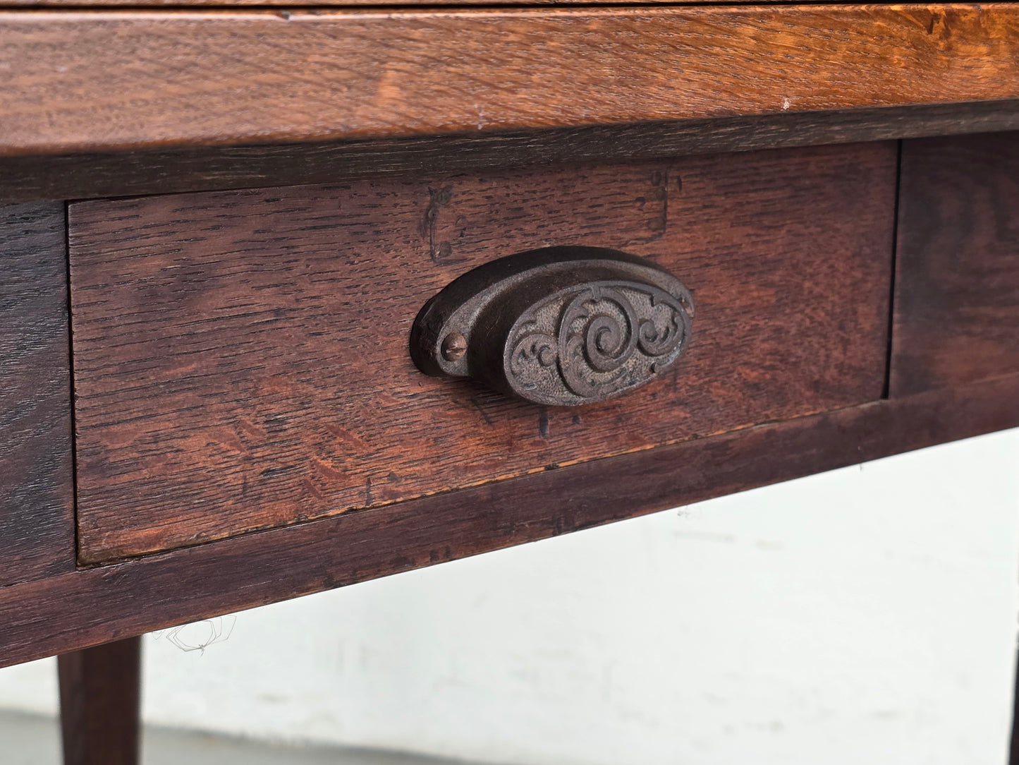 ANTIK EICHE TISCH esstisch küche schreibtisch vollholz vintage ausziehbar