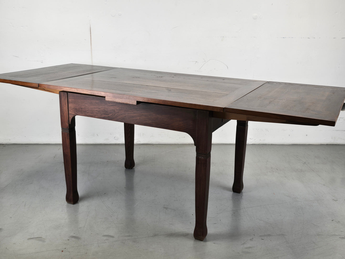 ANTIK EICHE TISCH esstisch küche schreibtisch vollholz vintage ausziehbar