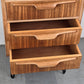VINTAGE ABLAGE schubladen kommode nachttisch holz 1960er teak mid century