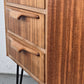 VINTAGE ABLAGE schubladen kommode nachttisch holz 1960er teak mid century