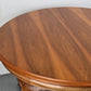 VINTAGE ESSTISCH rund oval holz nussbaum ausziehbar küche esszimmer