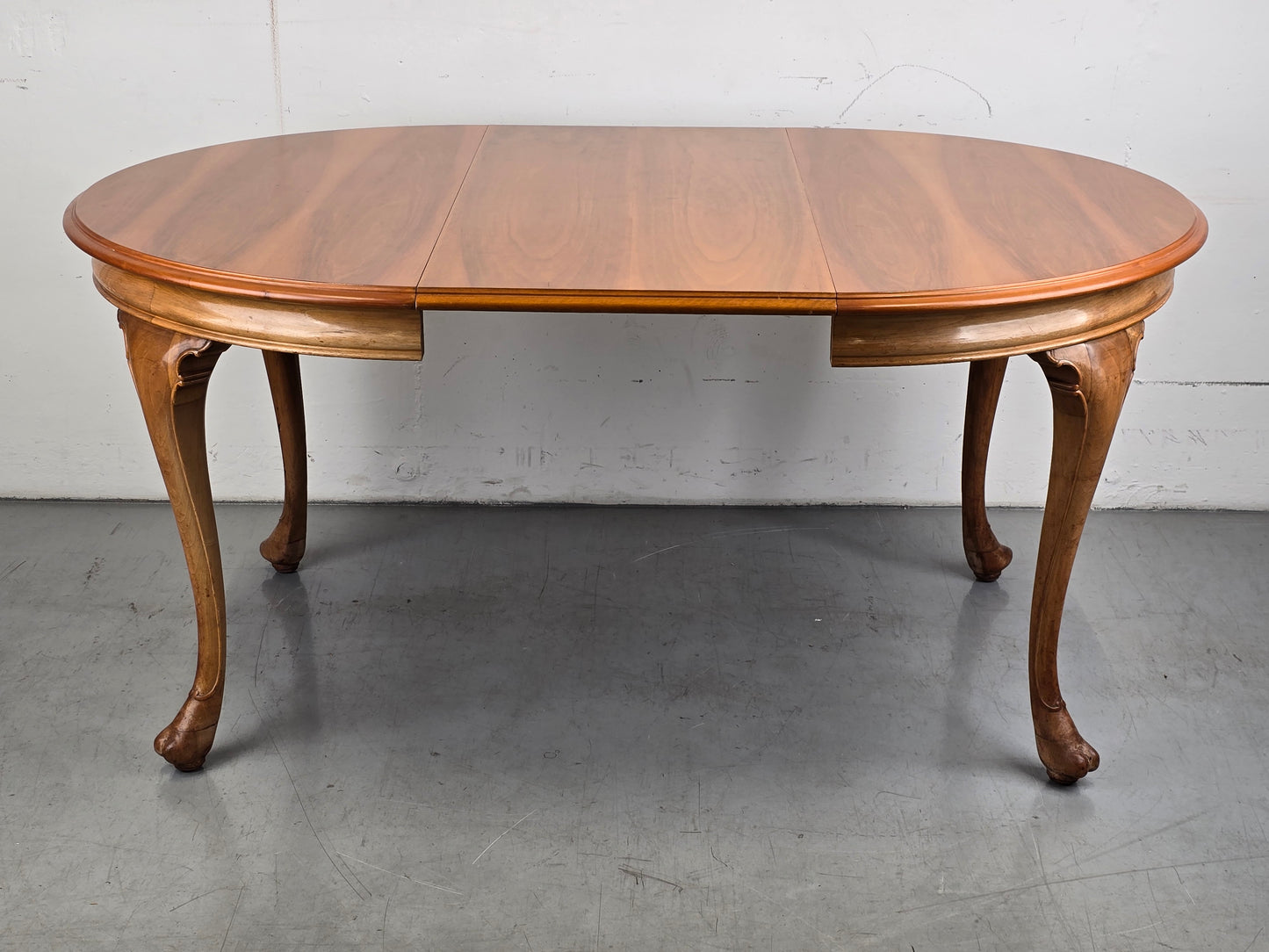 VINTAGE ESSTISCH rund oval holz nussbaum ausziehbar küche esszimmer