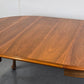 VINTAGE ESSTISCH rund oval holz nussbaum ausziehbar küche esszimmer