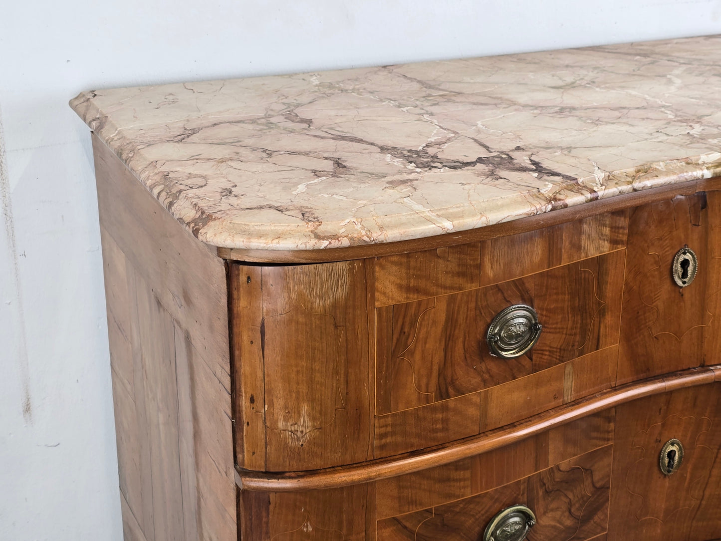 ANTIK SCHUBLADEN KOMMODE holz nussbaum stein vintage barock