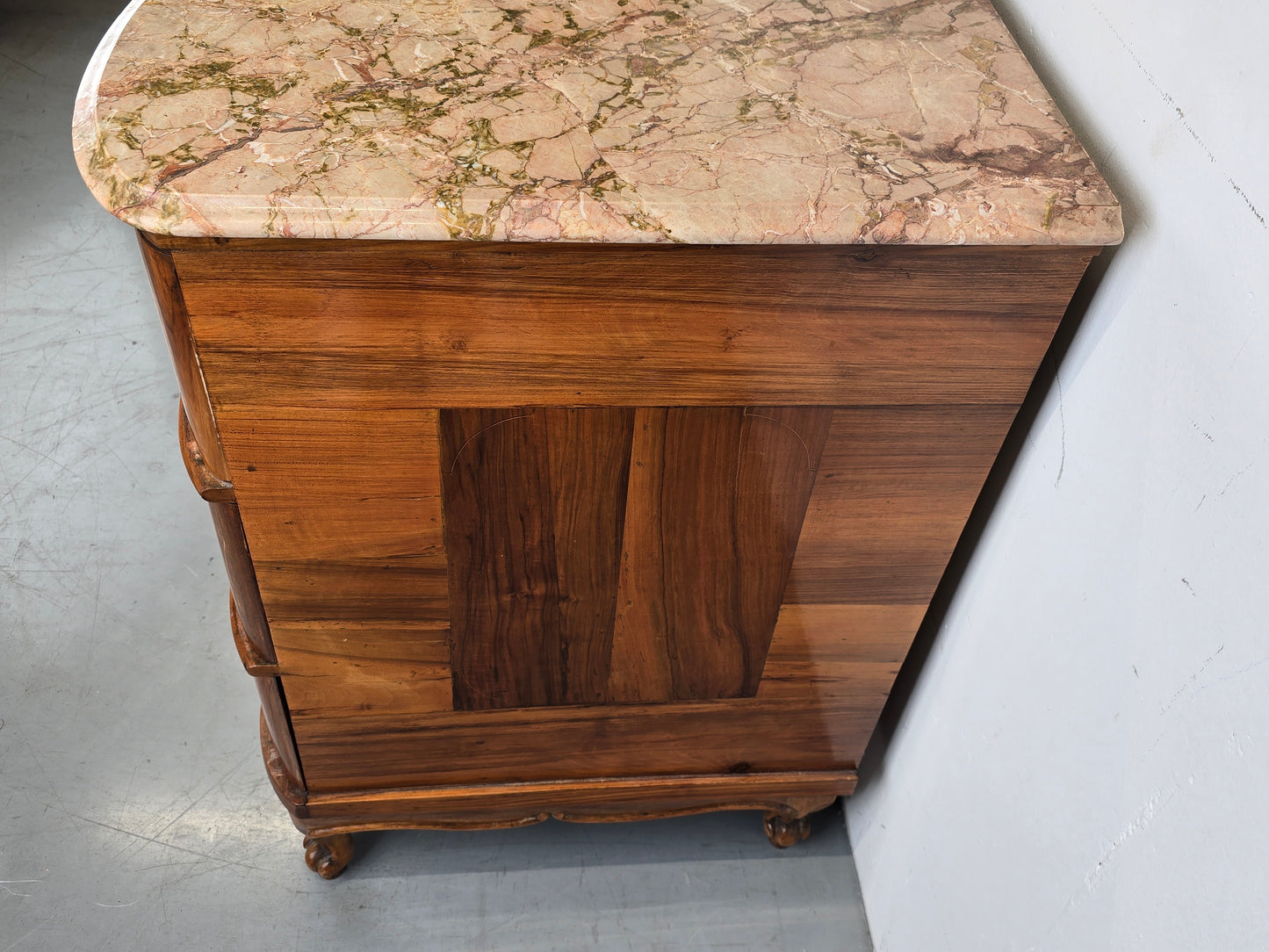 ANTIK SCHUBLADEN KOMMODE holz nussbaum stein vintage barock