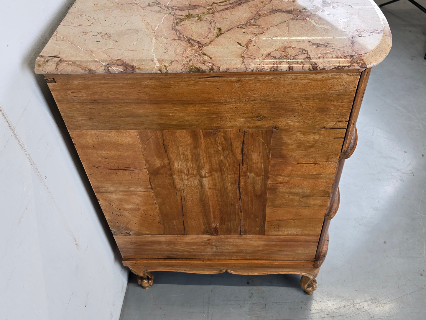 ANTIK SCHUBLADEN KOMMODE holz nussbaum stein vintage barock