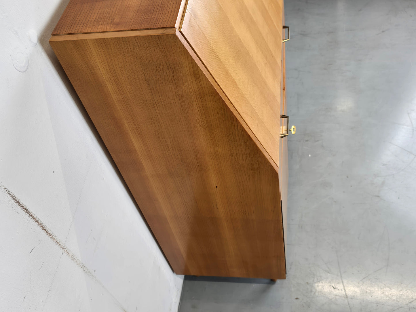 MID CENTURY SEKRETÄR kommode holz 1960er vintage minibar schreibtisch