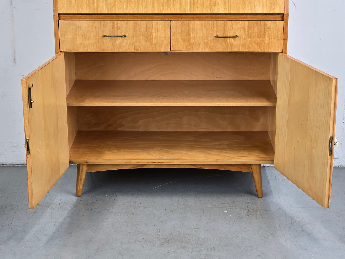 MID CENTURY SEKRETÄR kommode holz 1960er vintage minibar schreibtisch