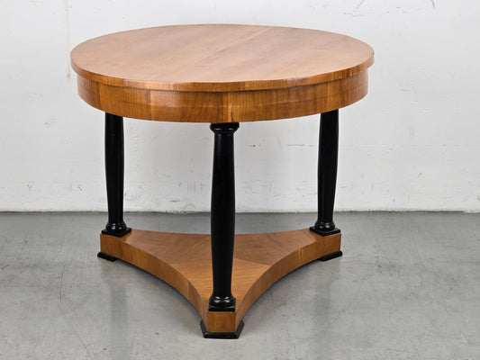 BIEDERMEIER TISCH rund holz schwarz antik vintage Couchtisch beistelltisch