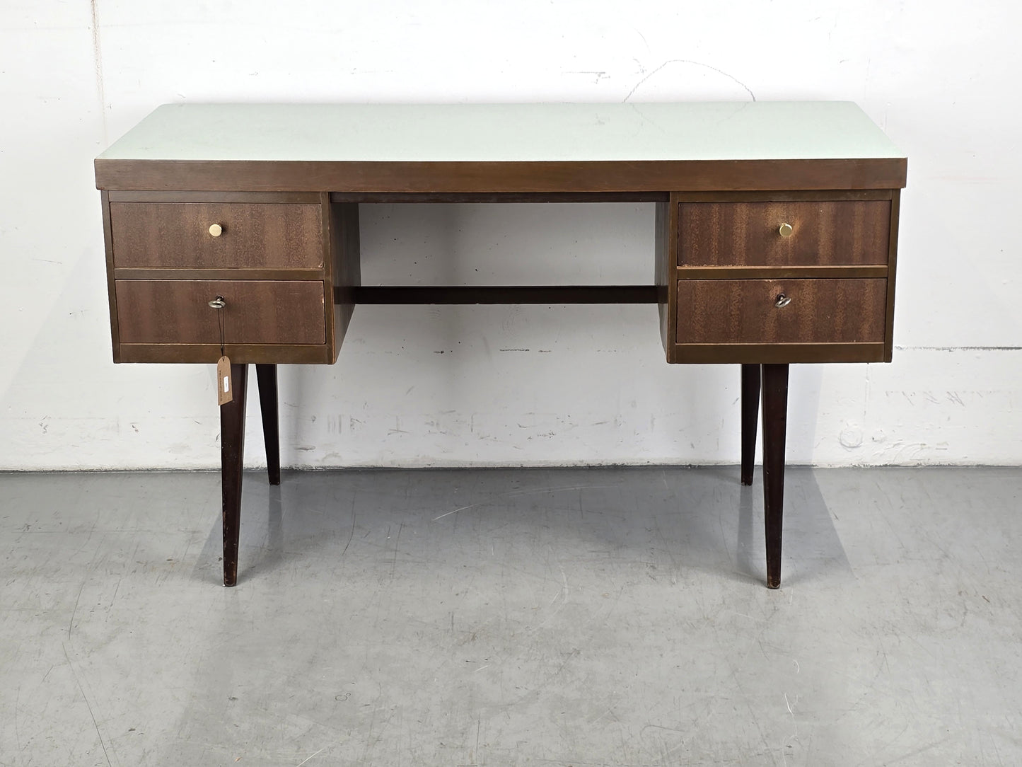 EKA WERK Schreibtisch vintage mid century 60s ddr 1960 tisch büro resopal