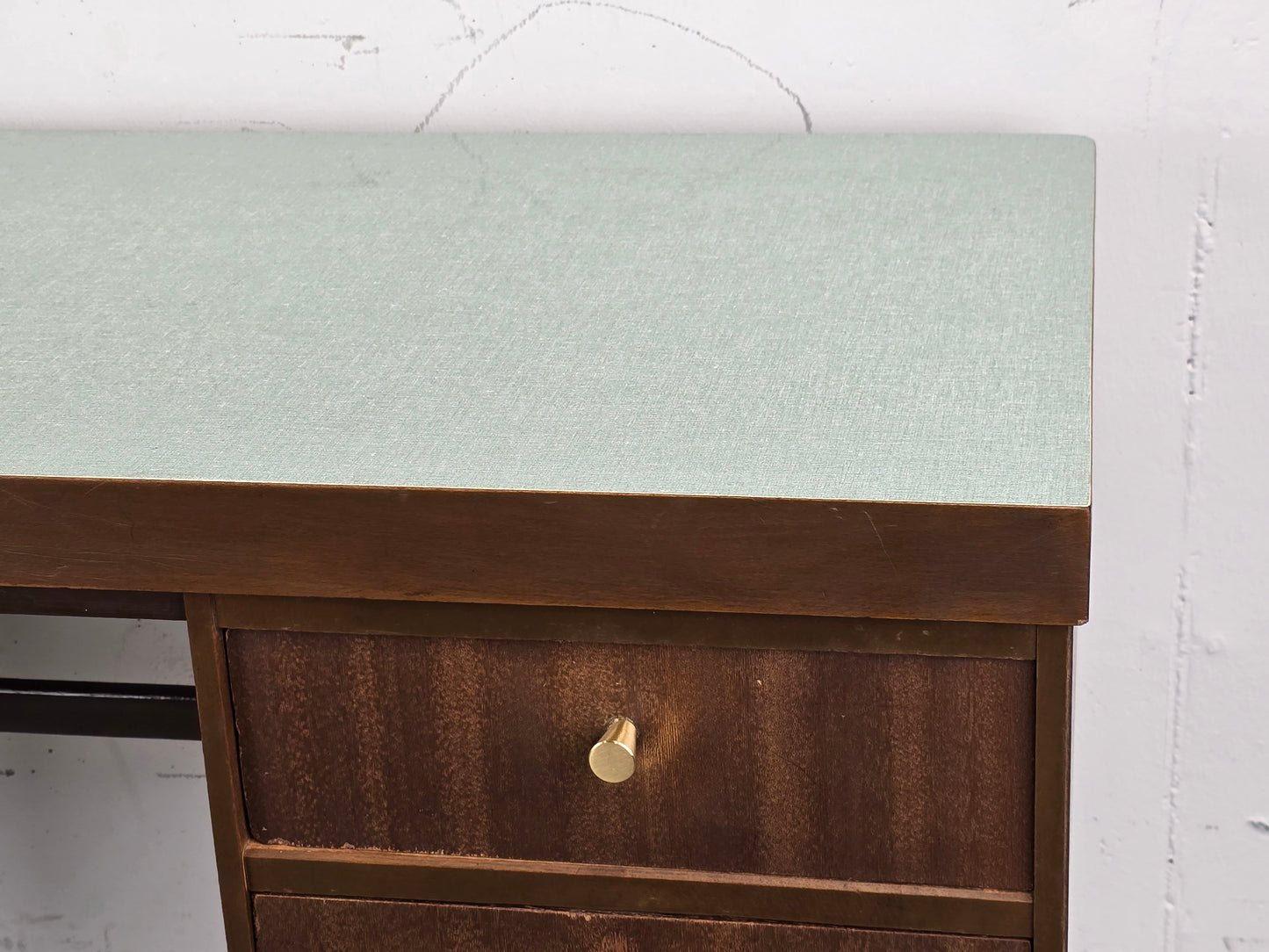 EKA WERK Schreibtisch vintage mid century 60s ddr 1960 tisch büro resopal