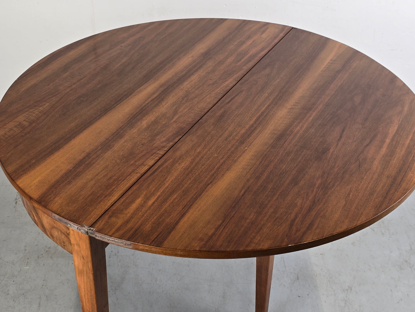 DEMI-LUNE TISCH beistelltisch nussbaum holz antik esstisch küche biedermeier