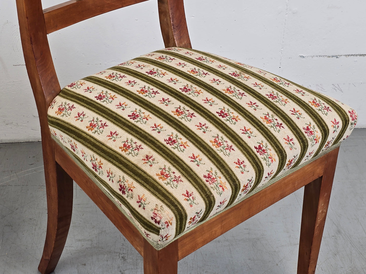 BIEDERMEIER STÜHLE stuhl muster bezug holz antik vintage esszimmer küche