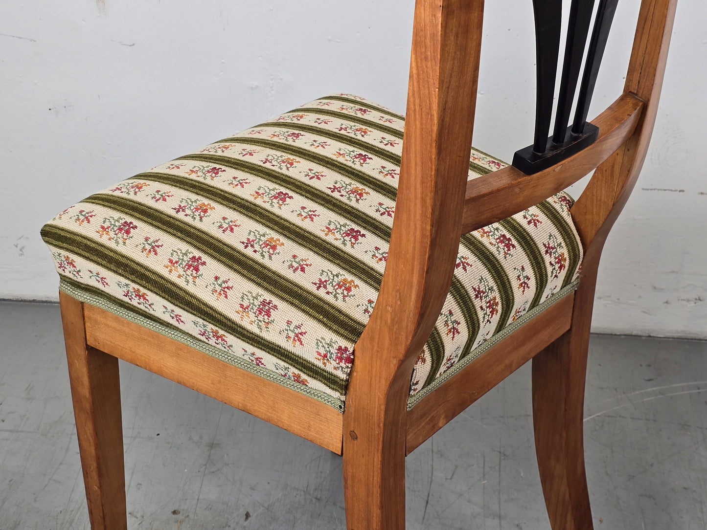 BIEDERMEIER STÜHLE stuhl muster bezug holz antik vintage esszimmer küche