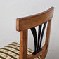 BIEDERMEIER STÜHLE stuhl muster bezug holz antik vintage esszimmer küche