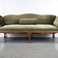 VINTAGE SITZBANK sofa bank couch antik wiener geflecht grün holz louis XV