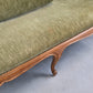 VINTAGE SITZBANK sofa bank couch antik wiener geflecht grün holz louis XV