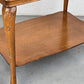 VINTAGE BEISTELLTISCH tisch couchtisch serviertisch geflecht glas holz