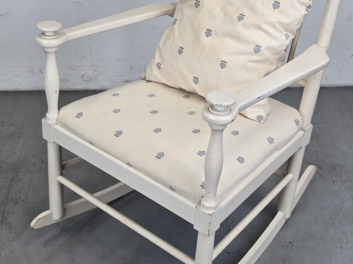 MID CENTURY SCHAUKELSTUHL vintage sessel stuhl weiß skandi gemia Karl Axel Adolfsson