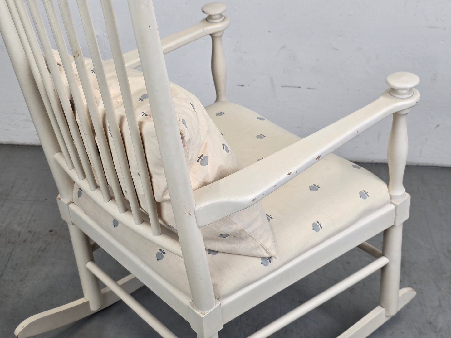 MID CENTURY SCHAUKELSTUHL vintage sessel stuhl weiß skandi gemia Karl Axel Adolfsson