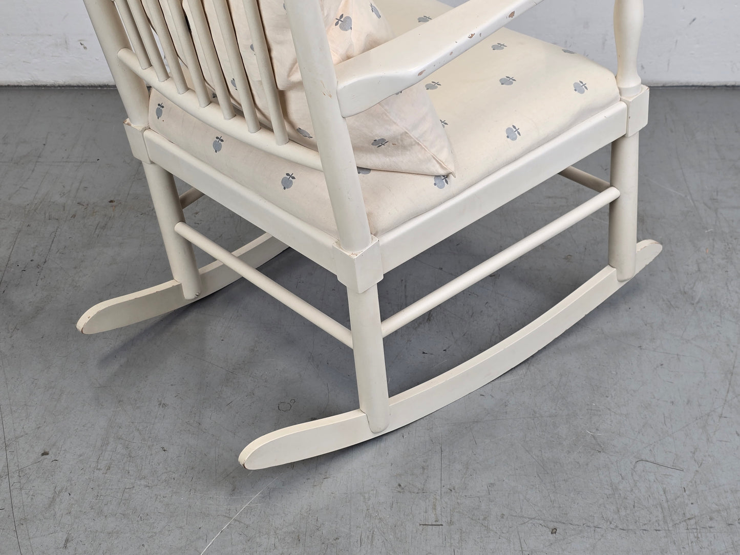 MID CENTURY SCHAUKELSTUHL vintage sessel stuhl weiß skandi gemia Karl Axel Adolfsson