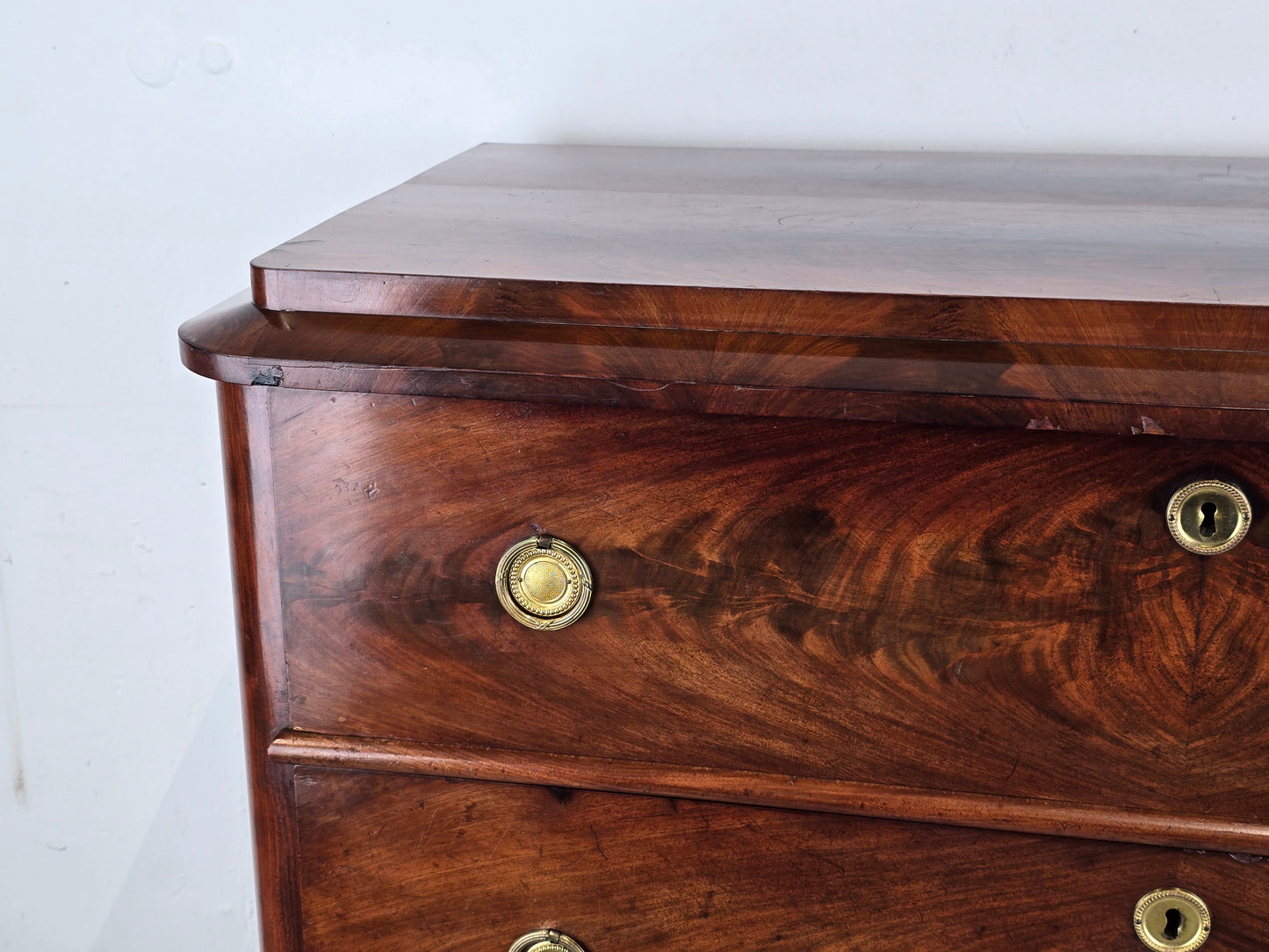 BIEDERMEIER KOMMODE antik nussbaum holz schubladen vintage