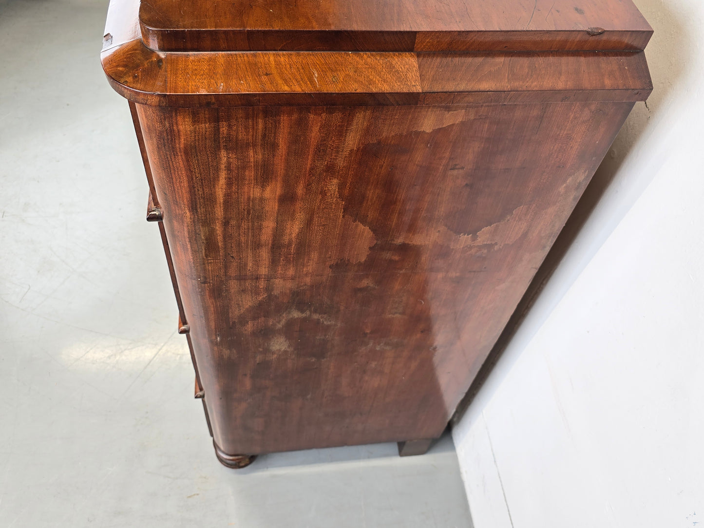 BIEDERMEIER KOMMODE antik nussbaum holz schubladen vintage