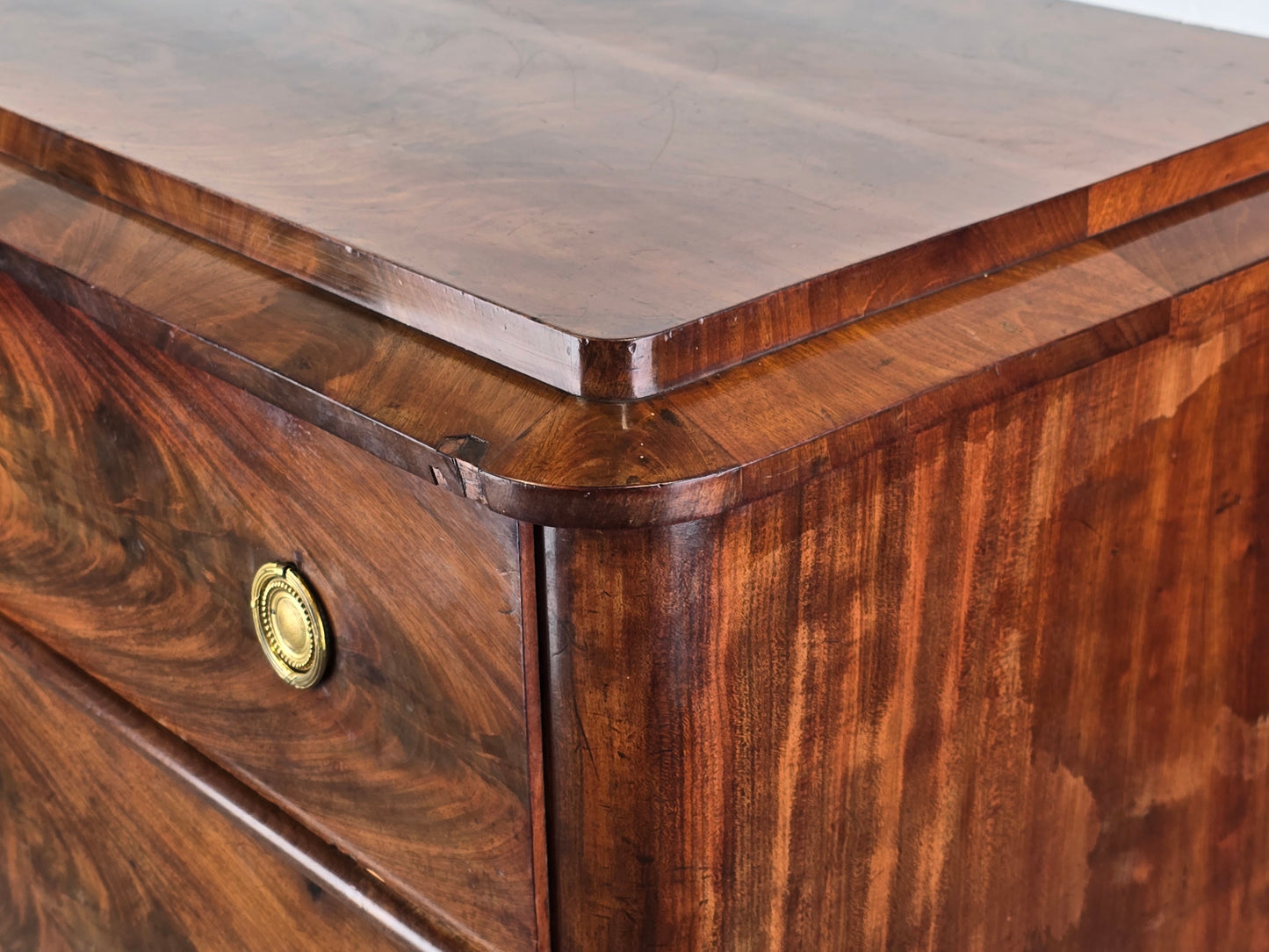 BIEDERMEIER KOMMODE antik nussbaum holz schubladen vintage