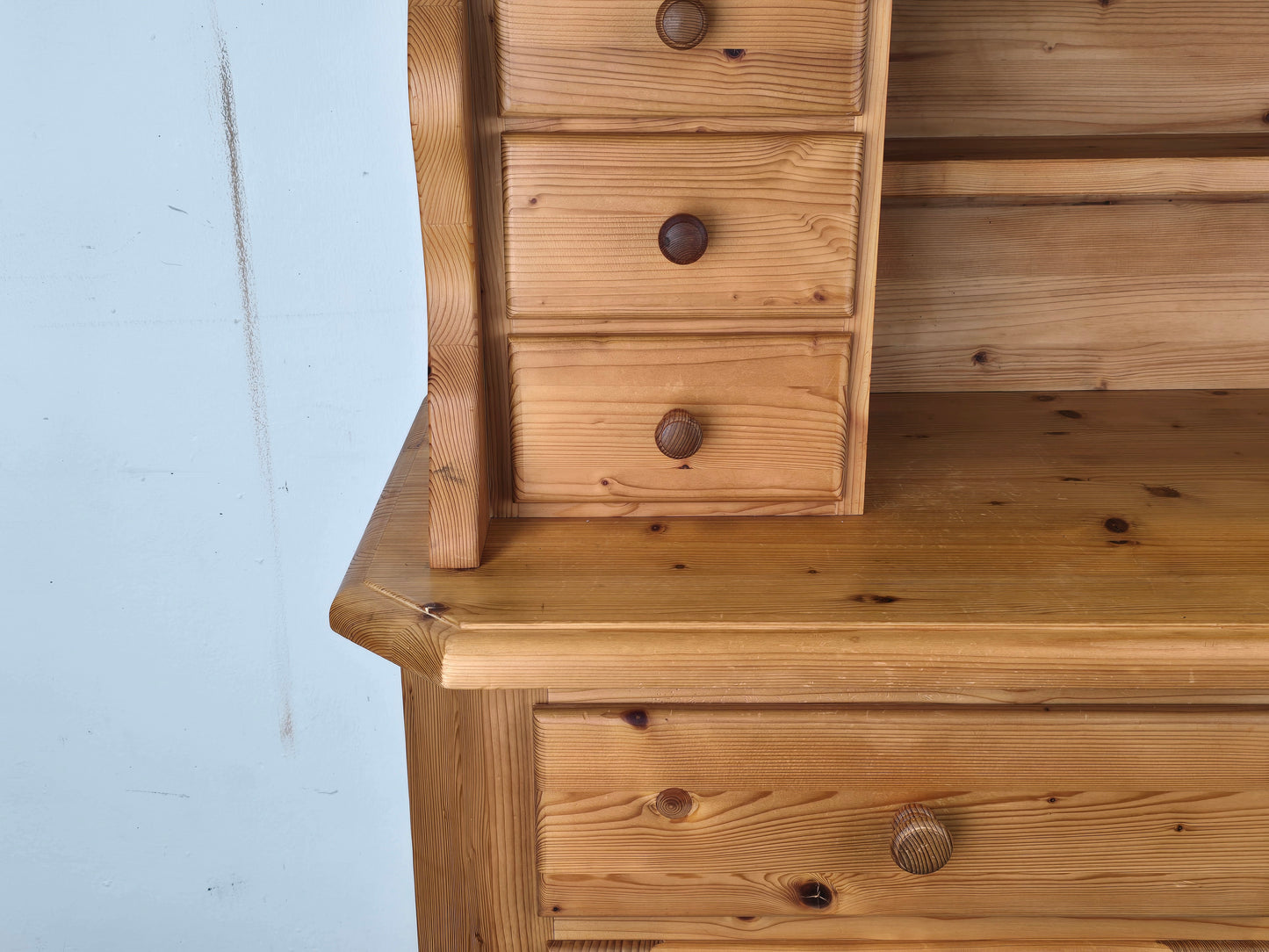 VINTAGE BÜFFET vollholz schrank vitrine küchenschrank holz bauerschrank buffet