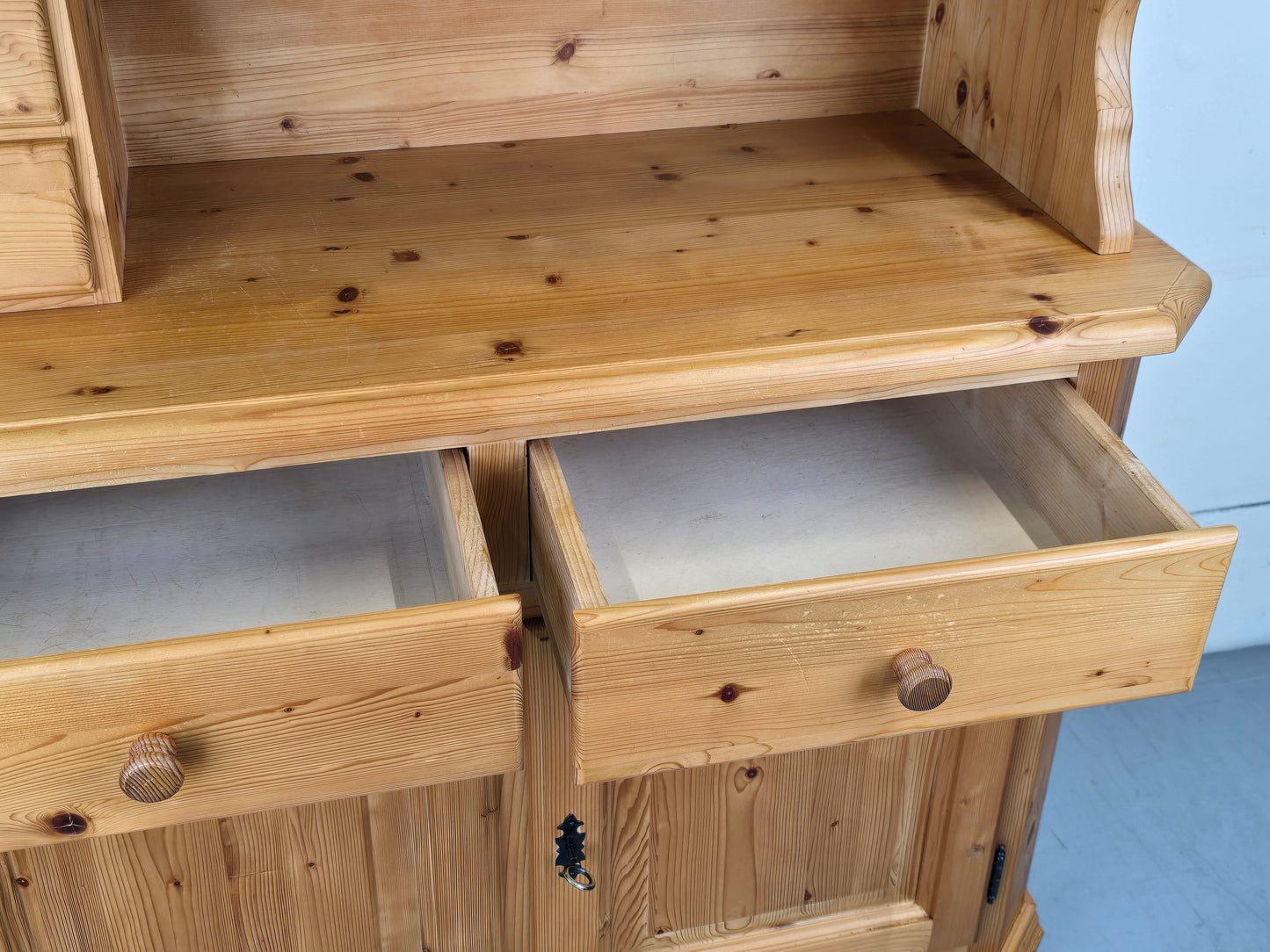 VINTAGE BÜFFET vollholz schrank vitrine küchenschrank holz bauerschrank buffet