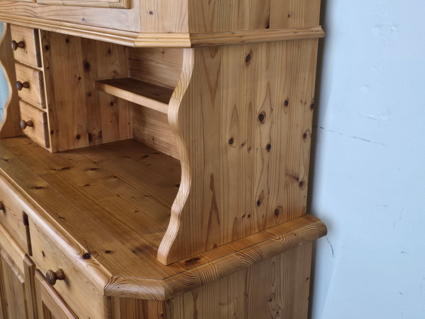 VINTAGE BÜFFET vollholz schrank vitrine küchenschrank holz bauerschrank buffet