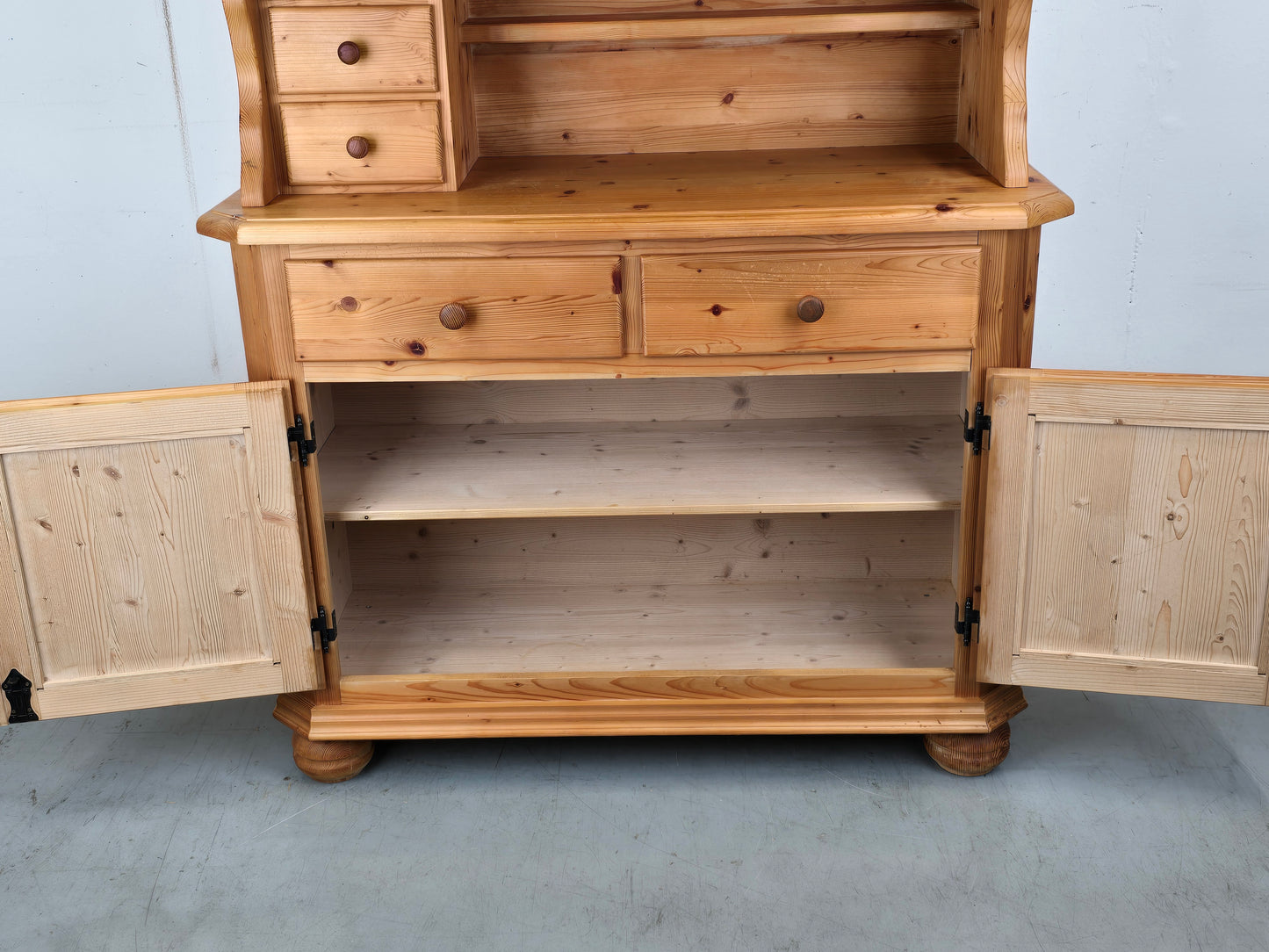 VINTAGE BÜFFET vollholz schrank vitrine küchenschrank holz bauerschrank buffet