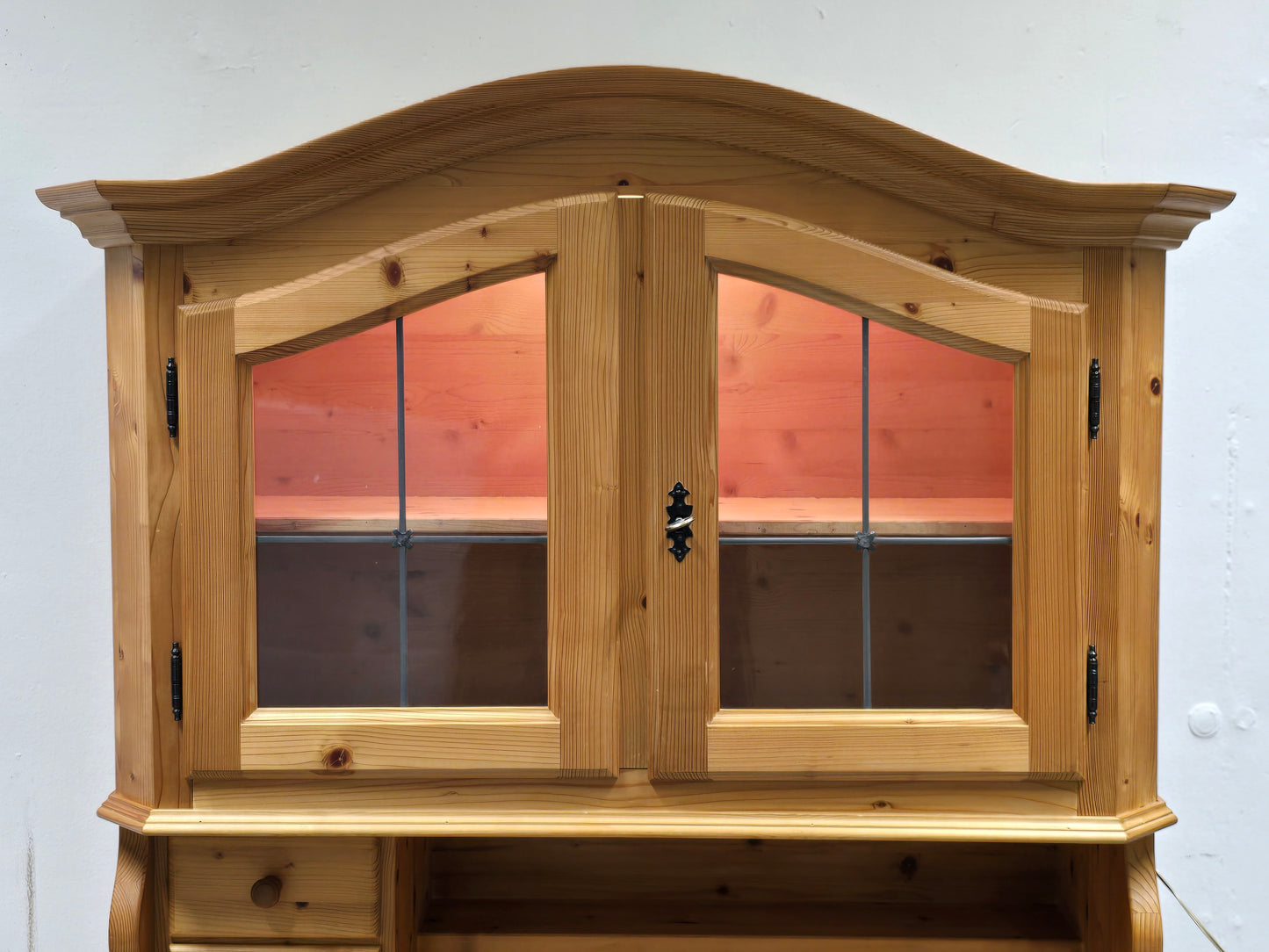 VINTAGE BÜFFET vollholz schrank vitrine küchenschrank holz bauerschrank buffet