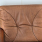 HS DESIGN DENMARK SOFA vintage teak holz Couch Sessel leder braun tv armchair lounge stuhl mid century