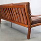 HS DESIGN DENMARK SOFA vintage teak holz Couch Sessel leder braun tv armchair lounge stuhl mid century