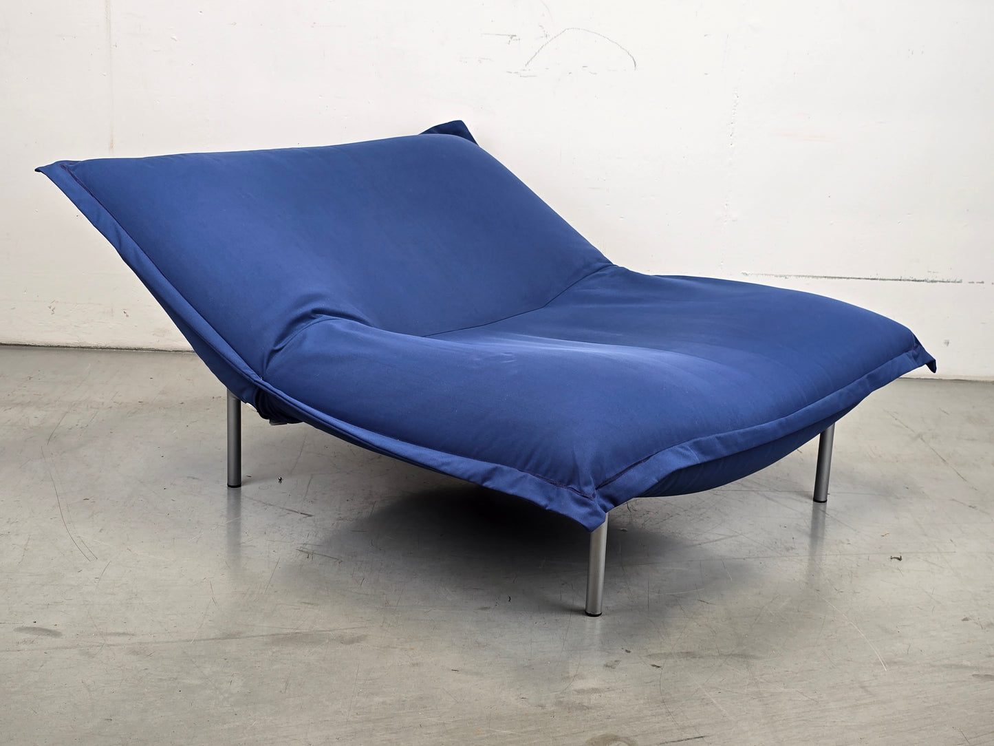 LIGNE ROSET SESSEL sofa couch CALIN vintage pascal mourgue blau sitzsack