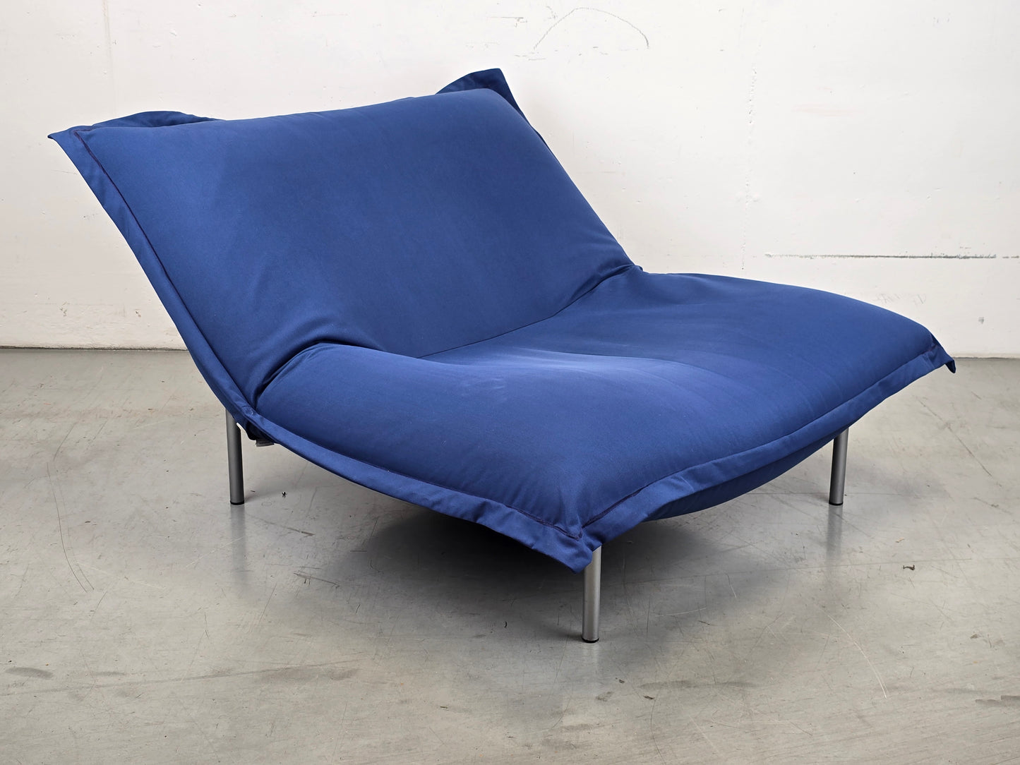 LIGNE ROSET SESSEL sofa couch CALIN vintage pascal mourgue blau sitzsack
