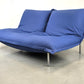 LIGNE ROSET SOFA 2er couch CALIN vintage pascal mourgue blau sitzsack sessel