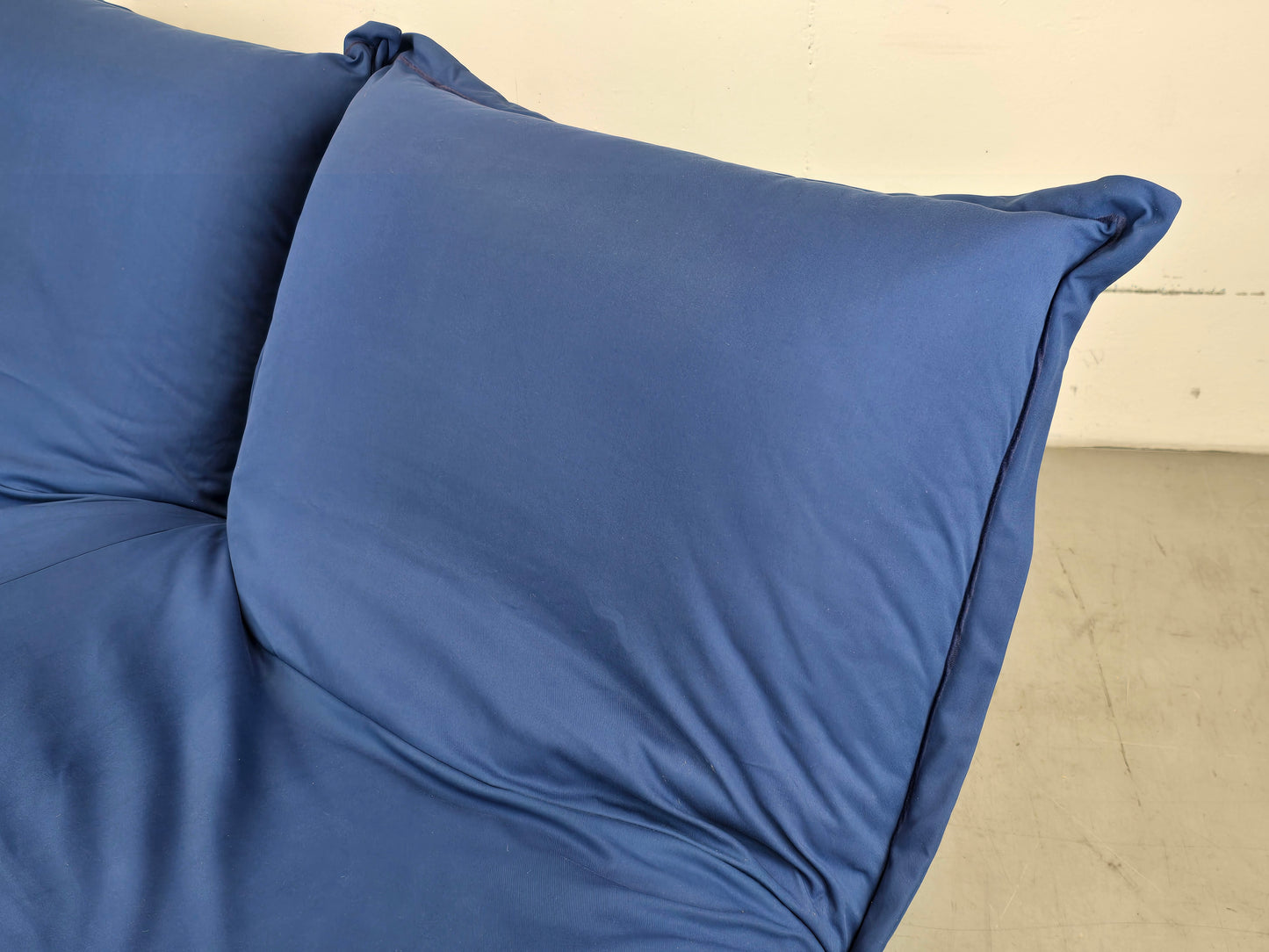 LIGNE ROSET SOFA 2er couch CALIN vintage pascal mourgue blau sitzsack sessel