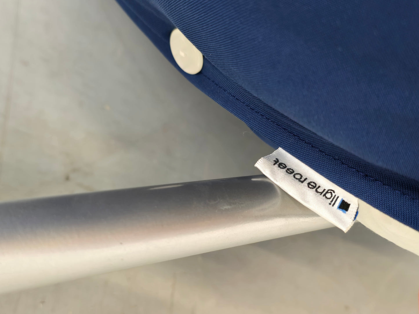 LIGNE ROSET SOFA 2er couch CALIN vintage pascal mourgue blau sitzsack sessel