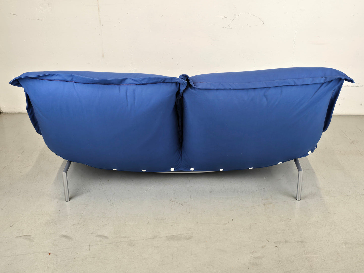 LIGNE ROSET SOFA 2er couch CALIN vintage pascal mourgue blau sitzsack sessel
