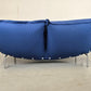 LIGNE ROSET SOFA 2er couch CALIN vintage pascal mourgue blau sitzsack sessel