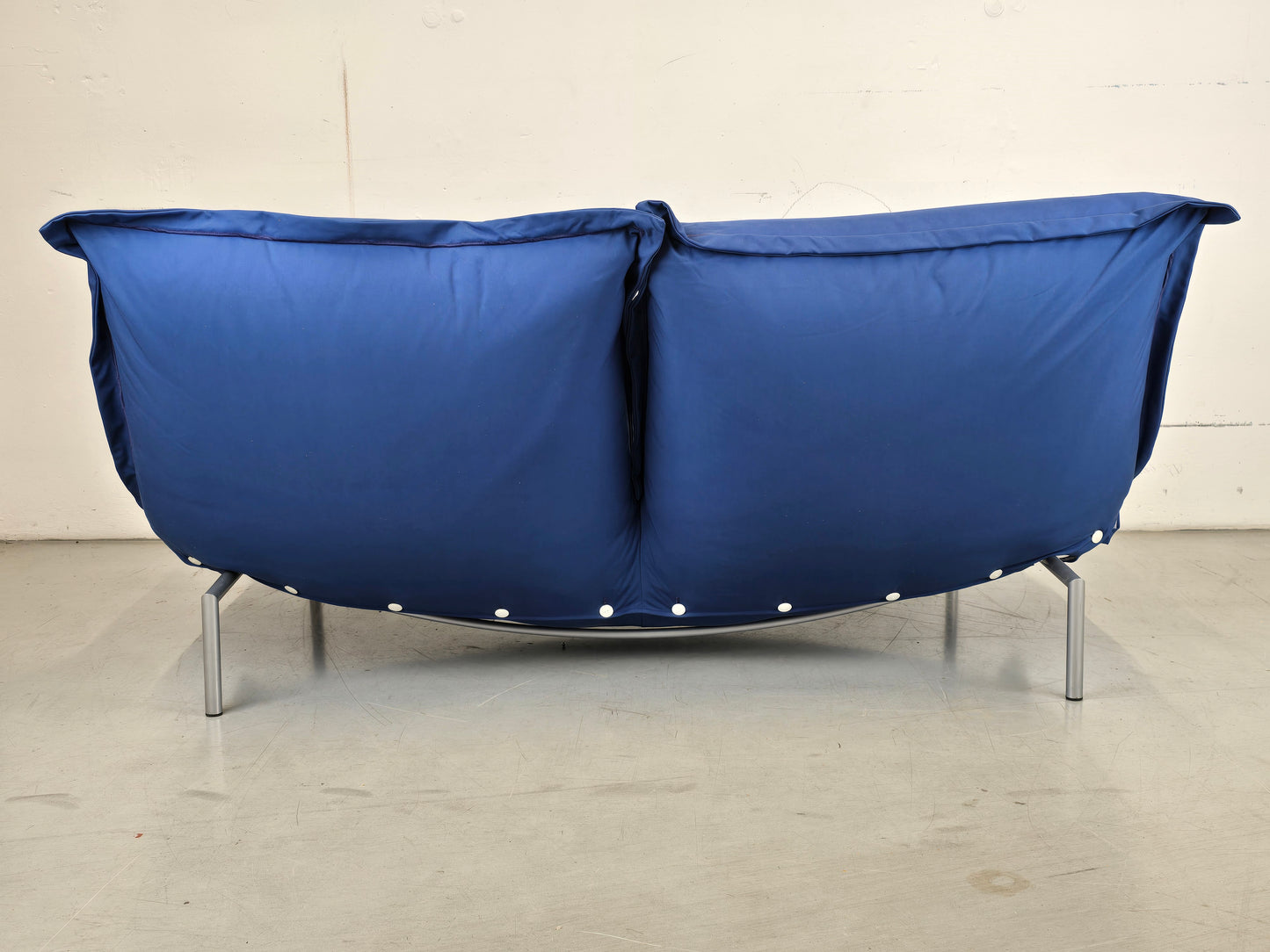 LIGNE ROSET SOFA 2er couch CALIN vintage pascal mourgue blau sitzsack sessel