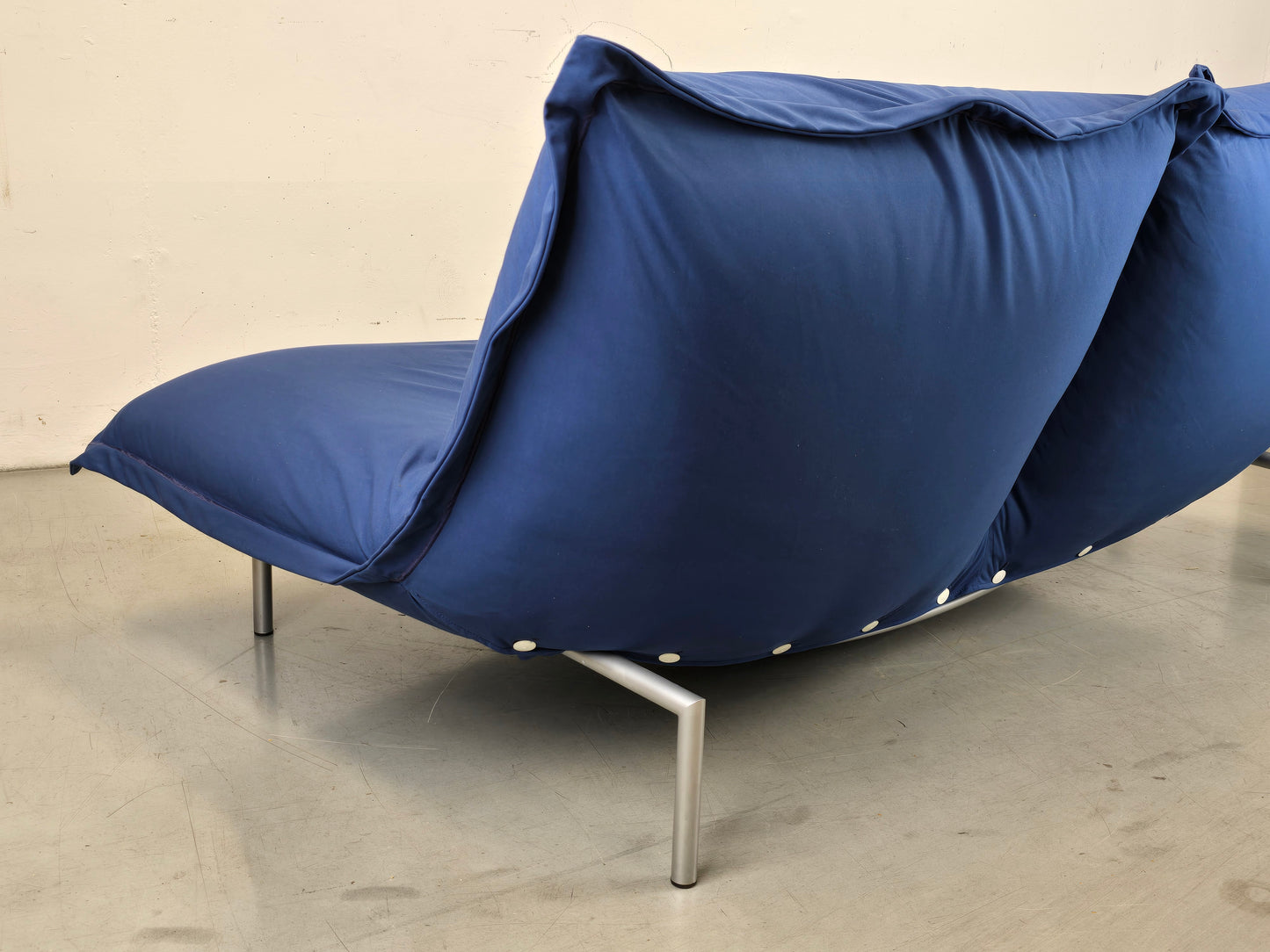 LIGNE ROSET SOFA 2er couch CALIN vintage pascal mourgue blau sitzsack sessel