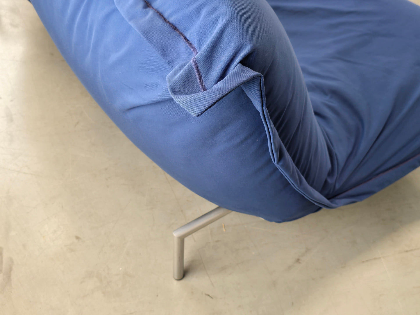 LIGNE ROSET SOFA 2er couch CALIN vintage pascal mourgue blau sitzsack sessel